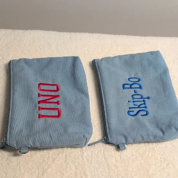 Thirty One Blue Embroidered Women's  Cosmetic Bags - Picture 2 of 12